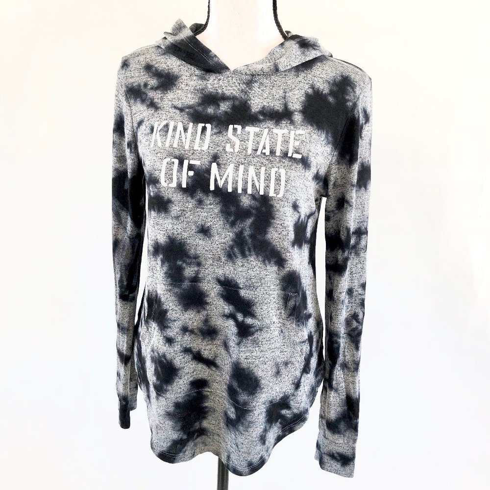 Knit hoodie, Kind graphic